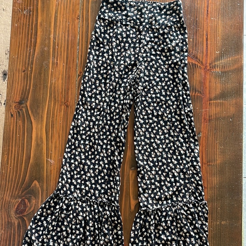 Flared loose hippie pants